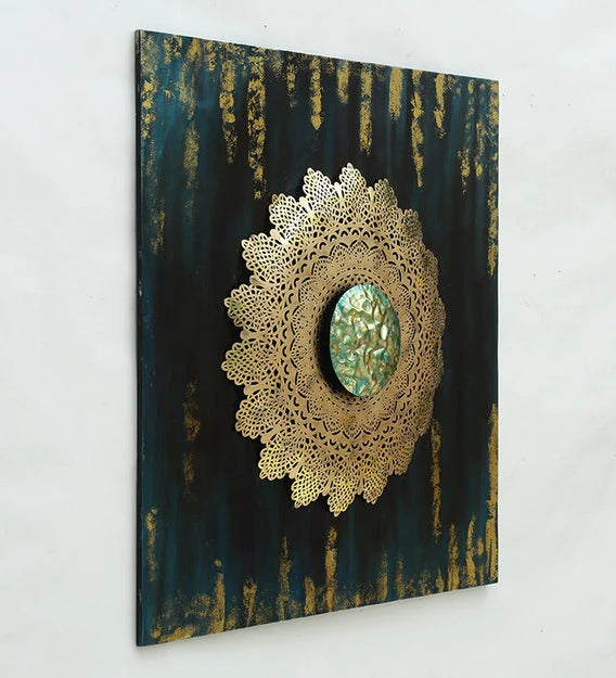 Wall Art: Gold Iron Abstract Wall Art