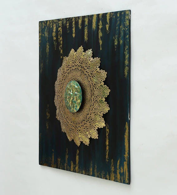 Wall Art: Gold Iron Abstract Wall Art