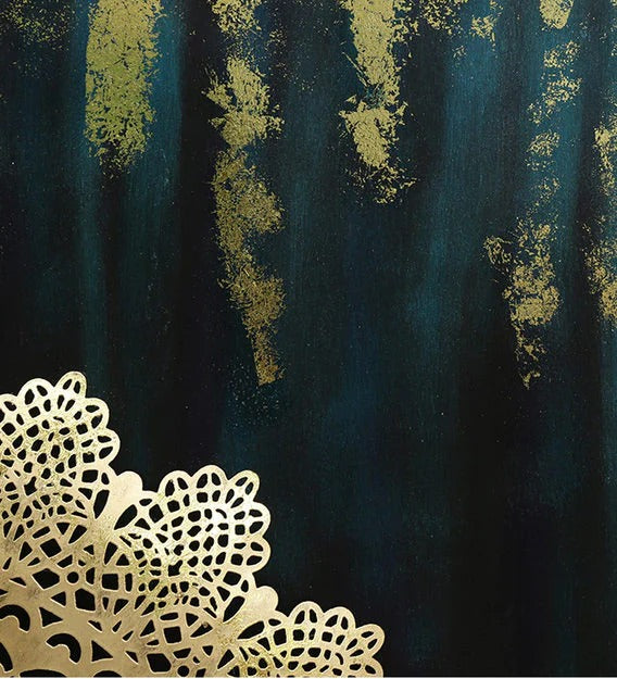 Wall Art: Gold Iron Abstract Wall Art