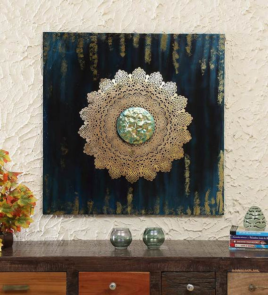 Wall Art: Gold Iron Abstract Wall Art