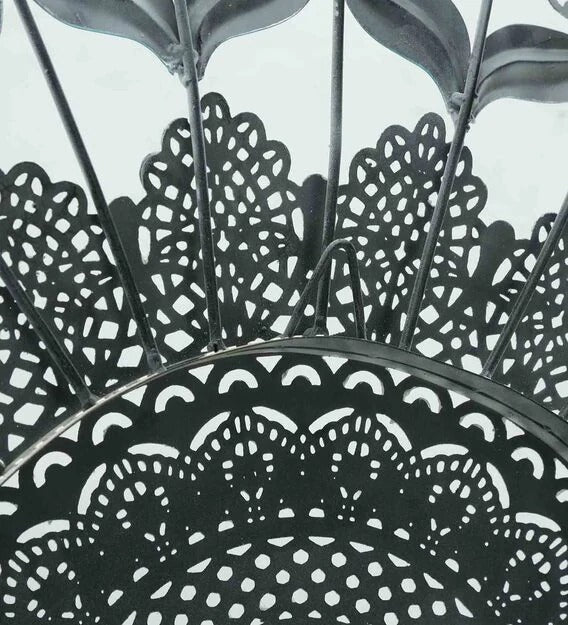 Wall Art: Green Iron Abstract Wall Art With LED