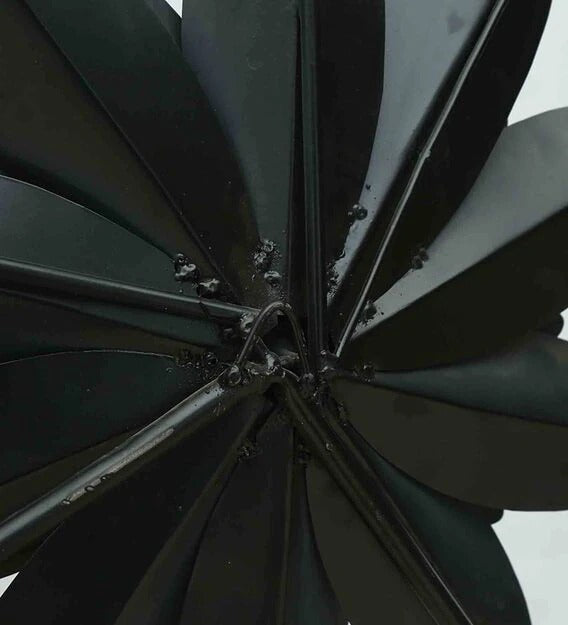 Wall Art: Grey Iron Decorative Flower Wall Art