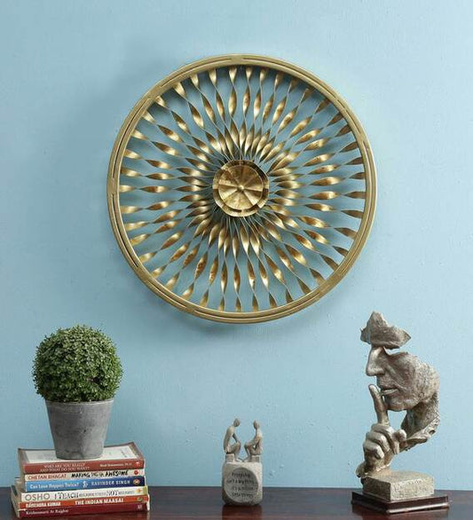 Wall Art: Iron Abstract Wall Art In Gold