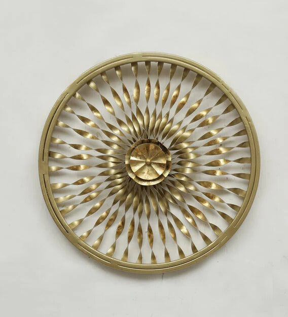 Wall Art: Iron Abstract Wall Art In Gold