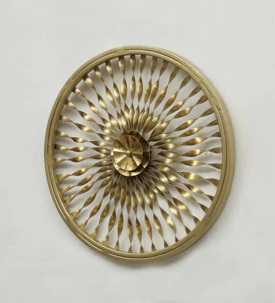 Wall Art: Iron Abstract Wall Art In Gold
