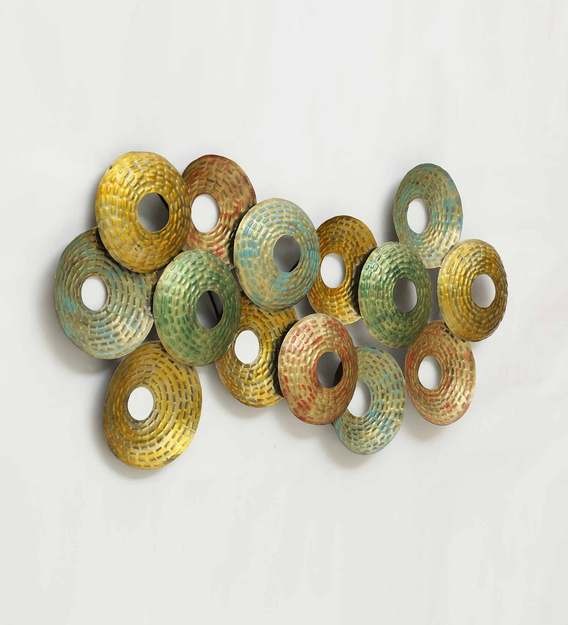 Wall Art : Iron Abstract Wall Art In Gold