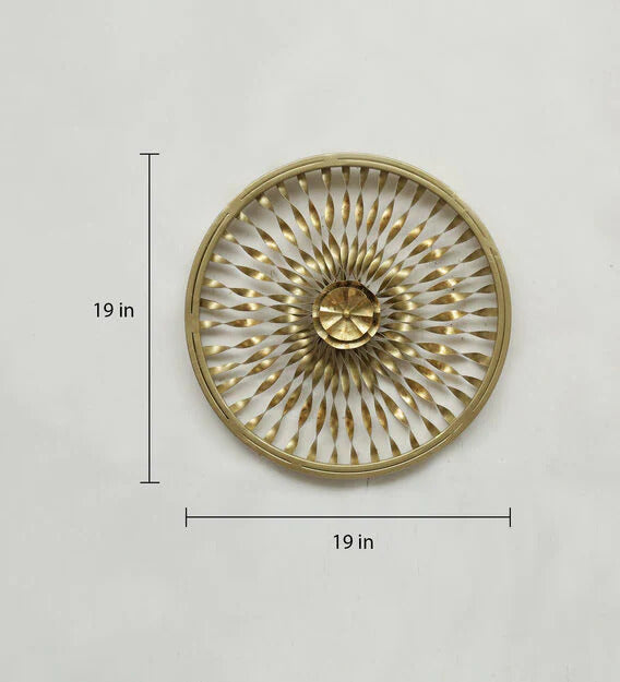 Wall Art: Iron Abstract Wall Art In Gold