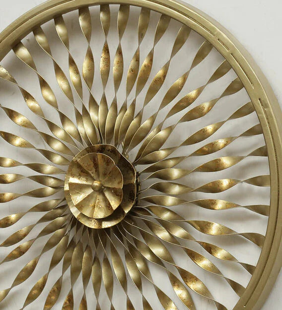 Wall Art: Iron Abstract Wall Art In Gold