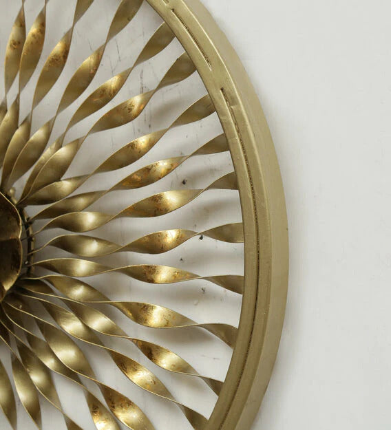 Wall Art: Iron Abstract Wall Art In Gold
