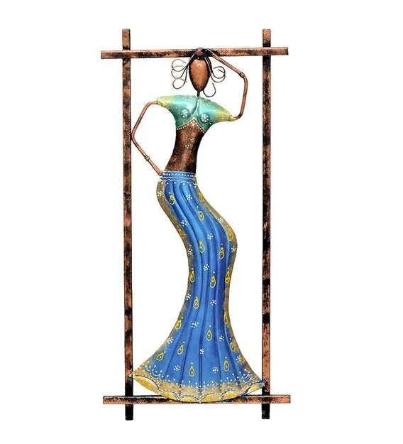 Wall Art: Iron Blue Dancing Doll Wall Art