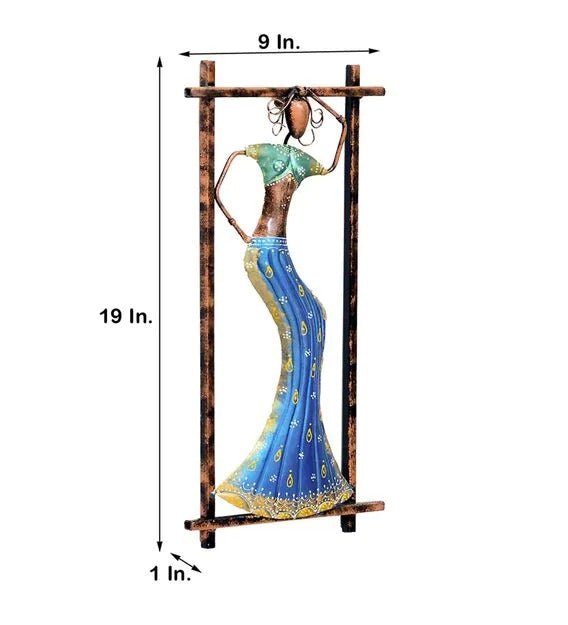 Wall Art: Iron Blue Dancing Doll Wall Art