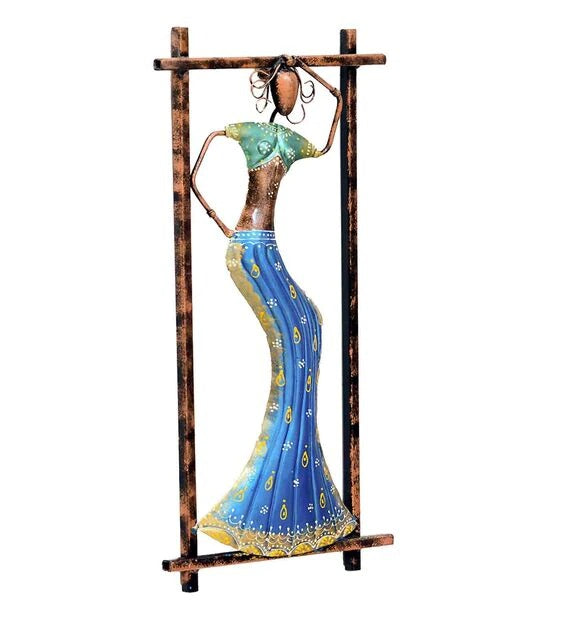 Wall Art: Iron Blue Dancing Doll Wall Art