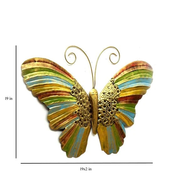 Wall Art : Iron Butterfly Wall Art In Multicolour