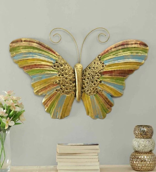 Wall Art : Iron Butterfly Wall Art In Multicolour