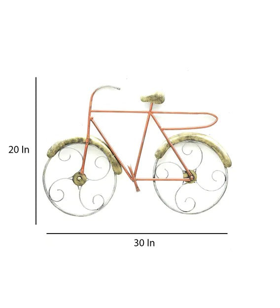 Wall Art : Iron Cycle Wall Art In Multicolour