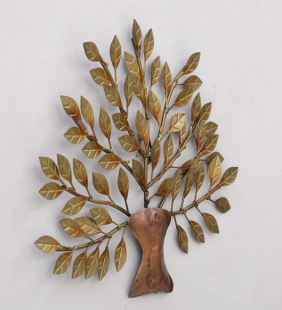 Wall Art: Iron Decorative Tree Gold Wall Art