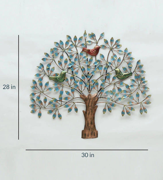 Wall Art: Iron Decorative Tree Wall Art In Gold