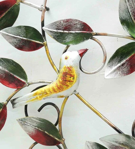 Wall Art : Iron Decorative Tree Wall Art In Multicolour