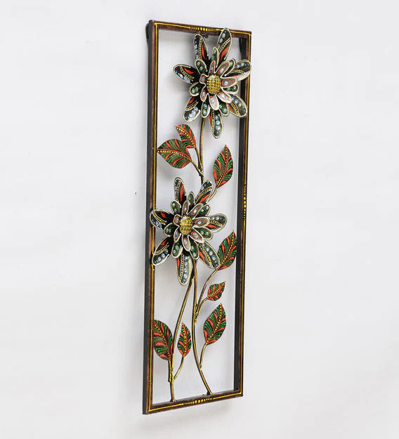 Wall Art: Iron Framed Leaf Wall Art