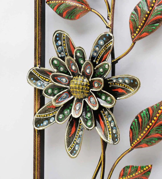 Wall Art: Iron Framed Leaf Wall Art