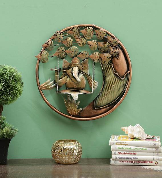 Wall Art: Iron Lord Ganesha Wall Art
