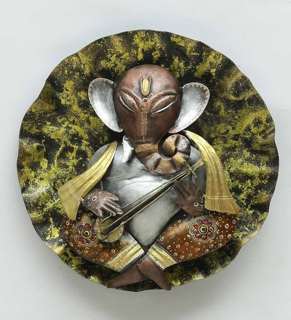 Wall Art: Iron Lord Ganesha Wall Art