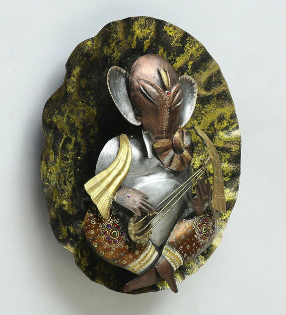 Wall Art: Iron Lord Ganesha Wall Art