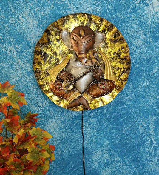 Wall Art: Iron Lord Ganesha Wall Art