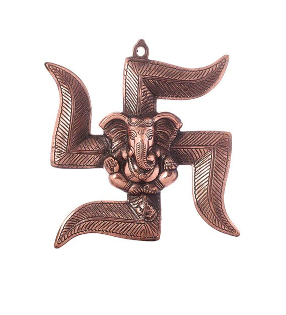 Wall Art: Iron Lord Ganesha Wall Art In Brown