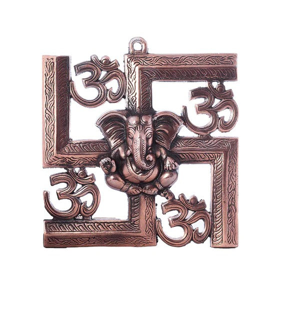 Wall Art: Iron Lord Ganesha Wall Art In Brown