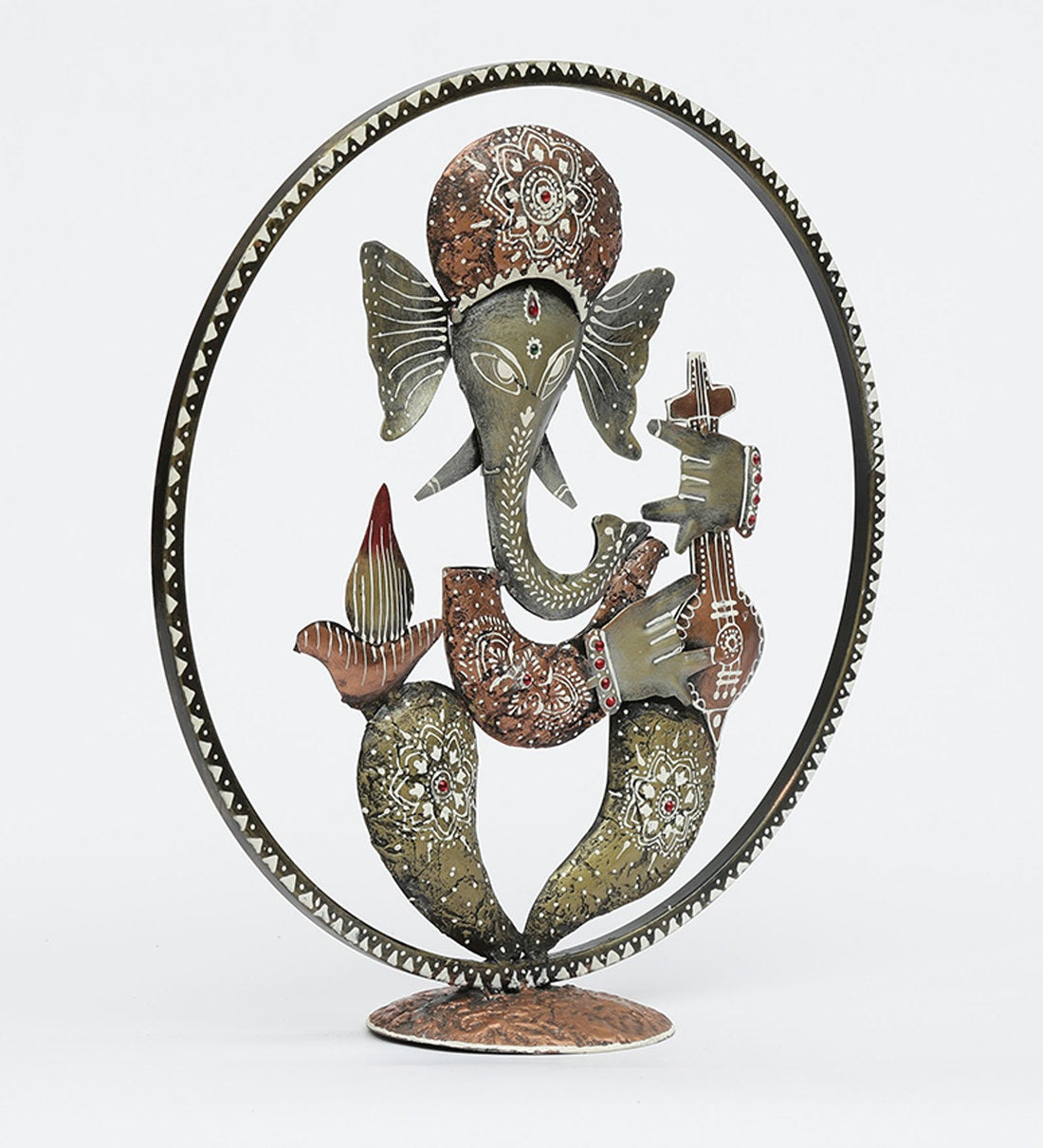 Wall Art: Iron Lord Ganesha Wall Art In Multicolor