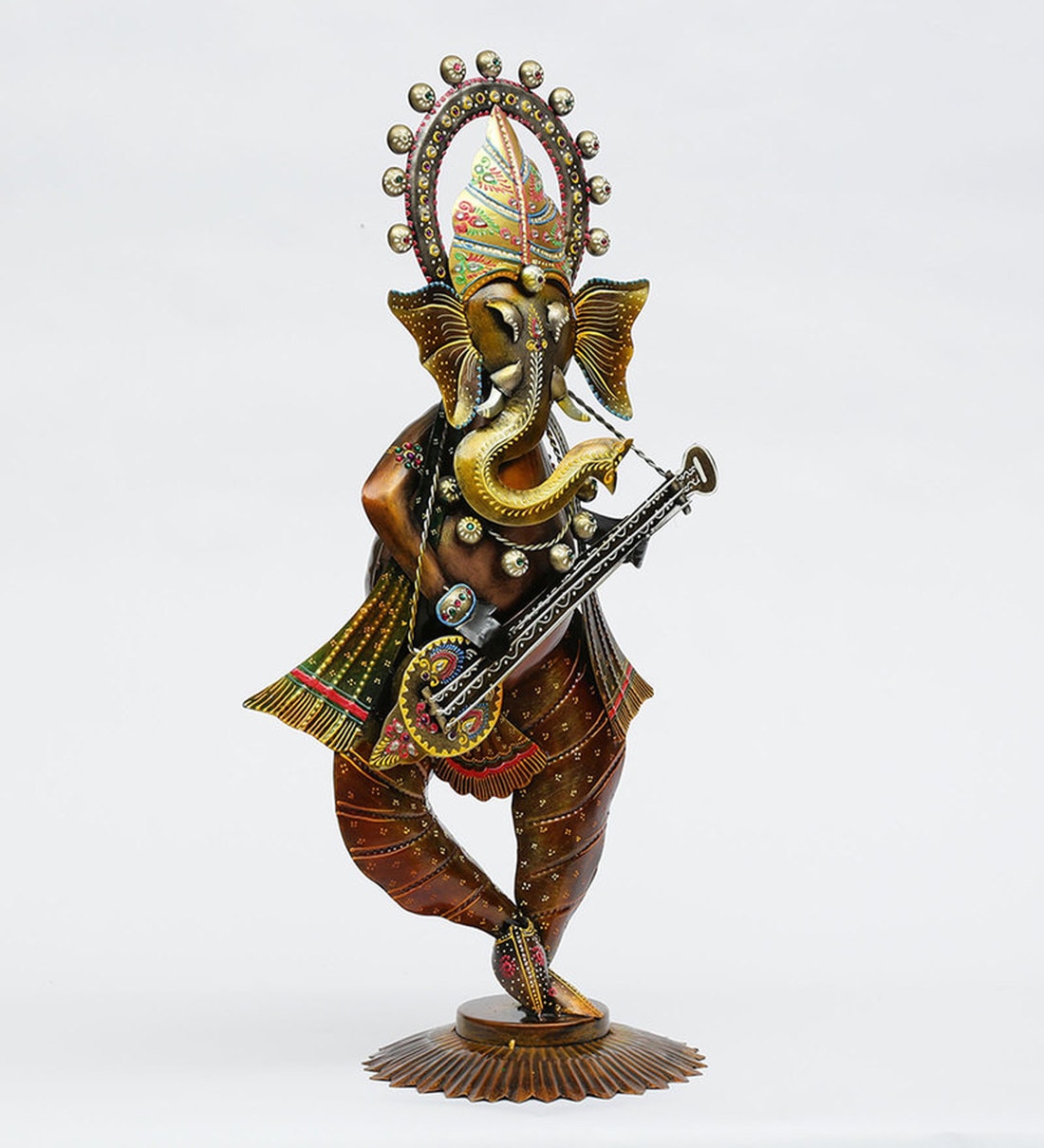 Wall Art: Iron Lord Ganesha Wall Art In Multicolour
