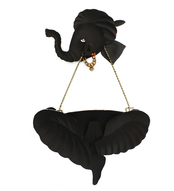 Wall Art: Iron Lord Ganesha Wall Art In Orange