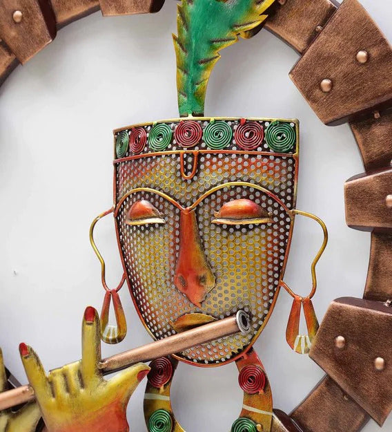 Wall Art: Iron Lord Krishna Wall Art