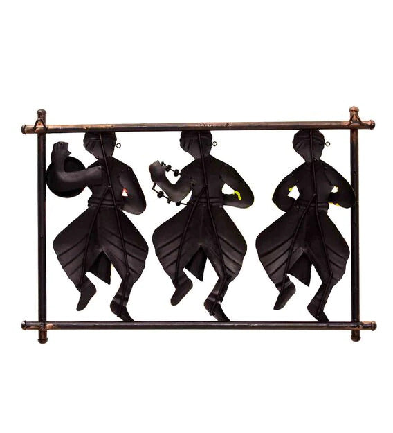 Wall Art: Iron Musician Wall Art In Multicolour