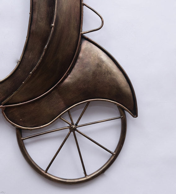 Wall Art: Iron Scooter Wall Art In Copper