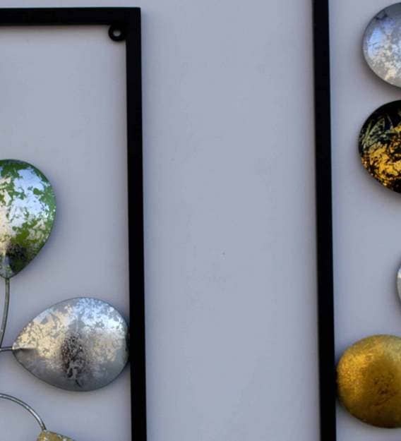 Wall Art : Iron Wall Art In Silver