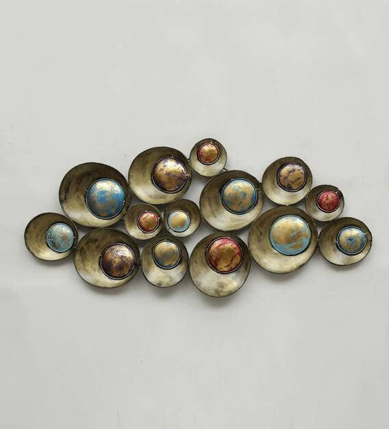 Wall Art: Multicolor Iron Abstract Wall Art