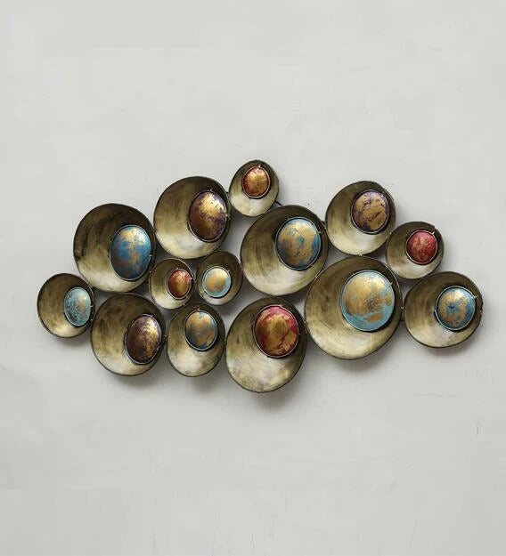 Wall Art: Multicolor Iron Abstract Wall Art
