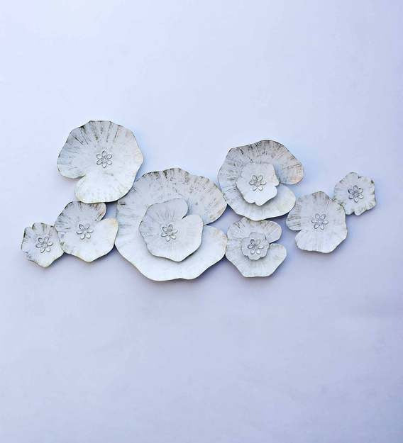 Wall Art: White Iron Abstract Wall Art