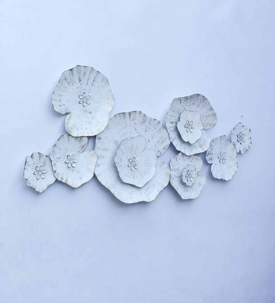 Wall Art: White Iron Abstract Wall Art