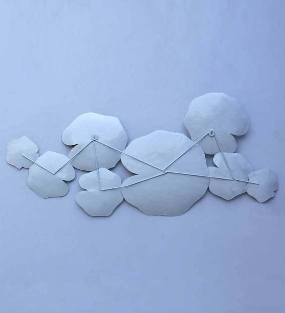Wall Art: White Iron Abstract Wall Art
