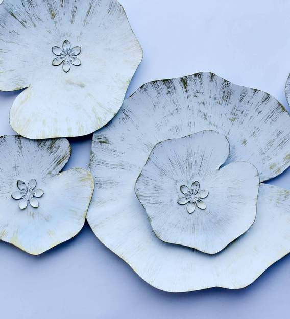 Wall Art: White Iron Abstract Wall Art