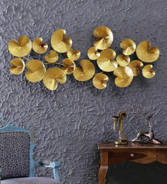Wall Art Wrought Iron Abstract Wall Art In Gold