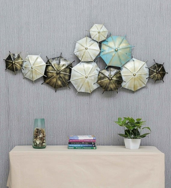 Wall Art Wrought Iron Abstract Wall Art With LED In Multicolour