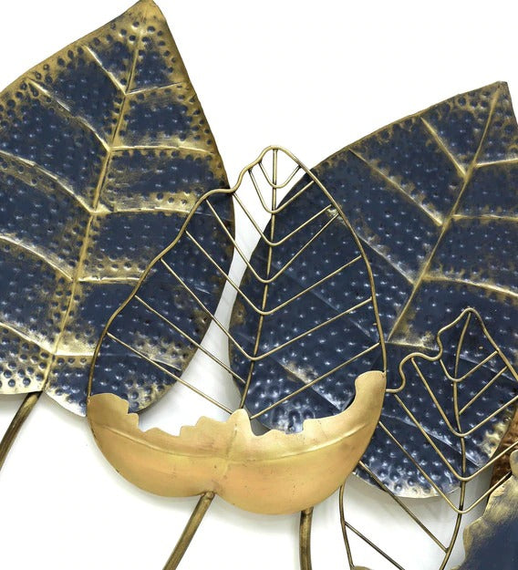 Wall Art Wrought Iron Zoey Leaf Wall Art In Multicolour