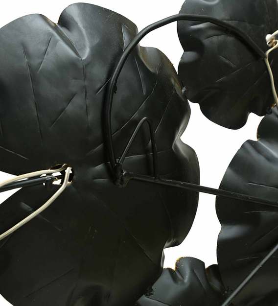 Wall Art: Yellow Iron Abstract Wall Art With LED
