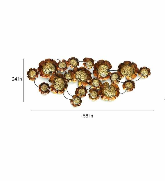 Wall Art: Yellow Iron Abstract Wall Art With LED Wall Art: Yellow Iron Abstract Wall Art With LED