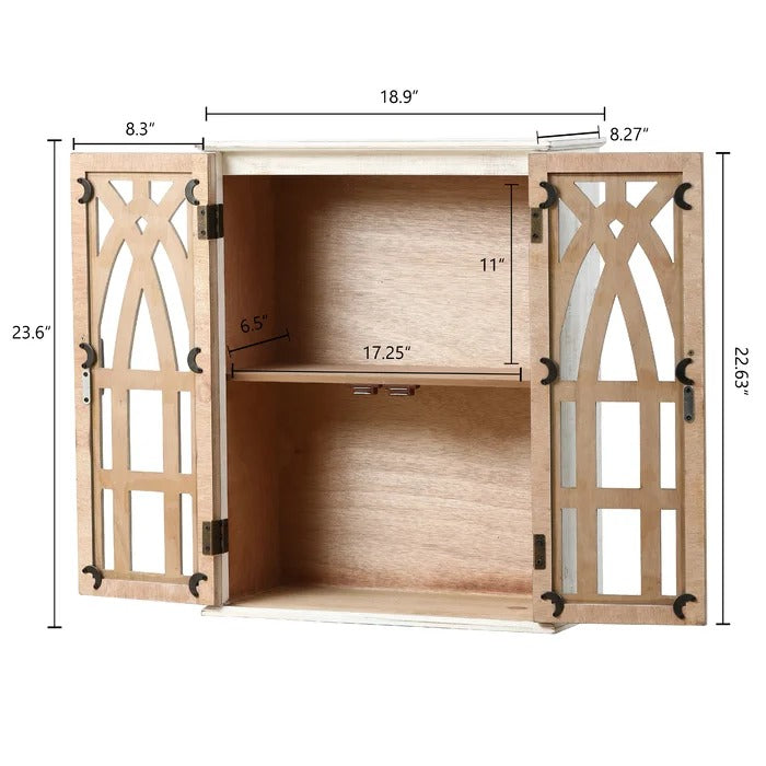 Wall Cabinets: 18.9'' W x 23.6'' H x 8.27'' D Wall Mounted Bathroom Cabinet
