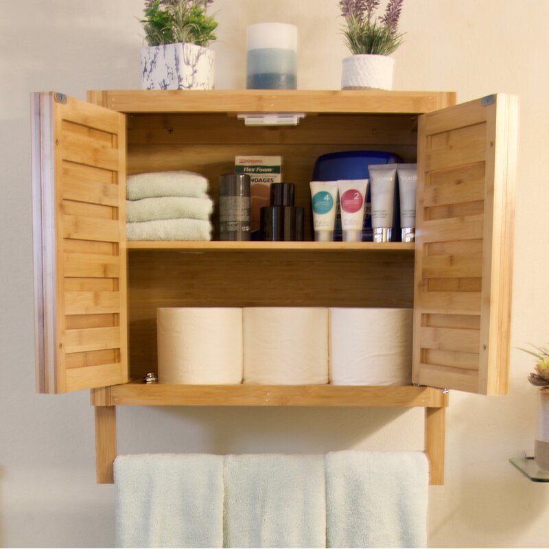 Wall Cabinets: 20.5'' W x 22.4'' H x 8.5'' D Solid Wood Wall Mounted Cabinet